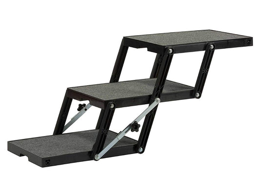 Petloader XL 18 inch 3 step dog stairs extended for large and giant dogs low vehicle entry