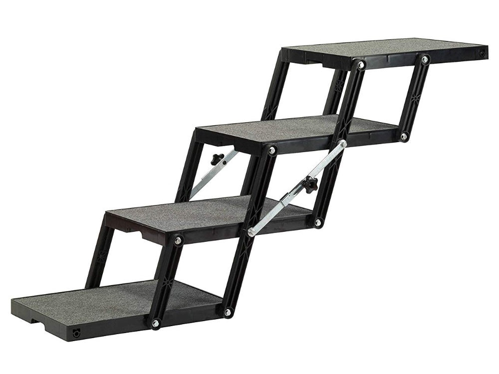 Petloader Light 16 inch 4 step dog stairs extended for large dogs mid height vehicles