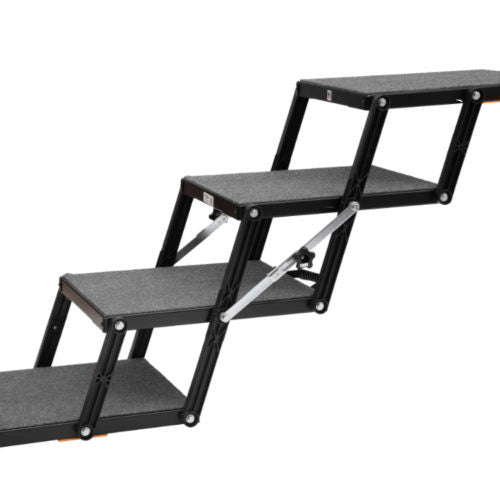 Petloader MAX 4-step dog stairs extended for SUV and truck access